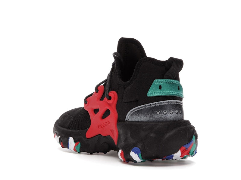 Nike React Presto Black Red Multicolor (GS)