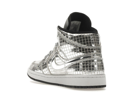 Jordan 1 Mid SE Disco Metallic Silver (Women's)