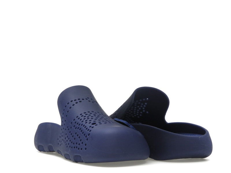 Burberry Stingray Perforated Slides Blue