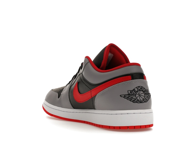 Jordan 1 Low Black Light Smoke Grey Gym Red