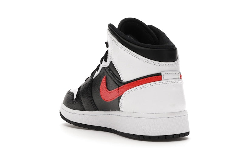Jordan 1 Mid White Black Chile Red (GS)