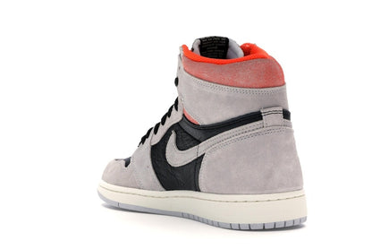 Jordan 1 Retro High Neutral Grey Hyper Crimson