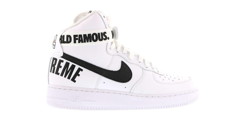 Nike Air Force 1 High Supreme World Famous White