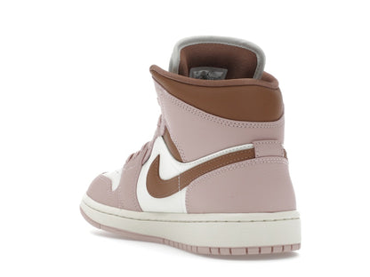Jordan 1 Mid Pink Oxford Brown (Women's)