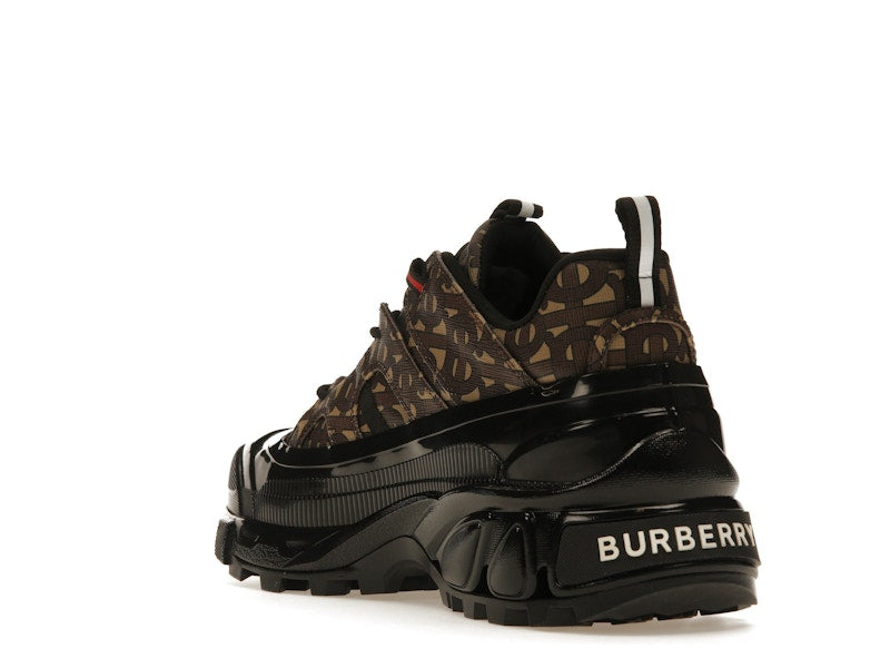 Burberry Arthur Monogram Print Black Bridle Brown