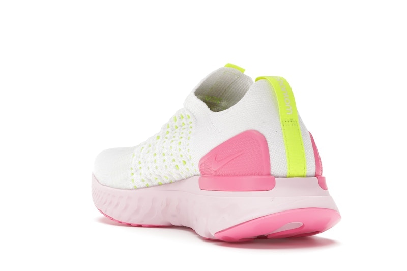 Nike React Phantom Run Flyknit 2 White Volt Pink Glow (Women's)