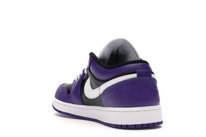 Jordan 1 Low Court Purple Black