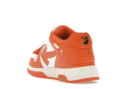 OFF-WHITE Out Of Office OOO Low Tops White Orange