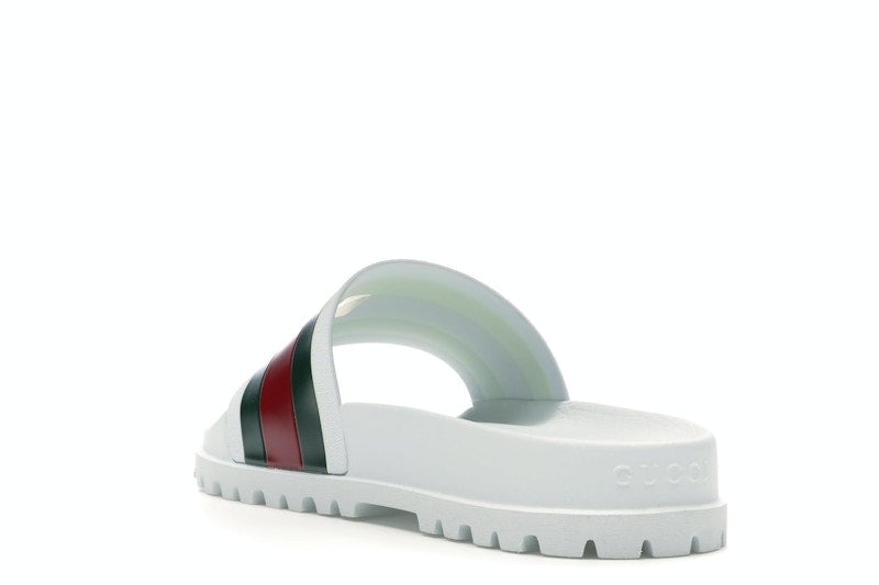Gucci Web Slide Sandal White