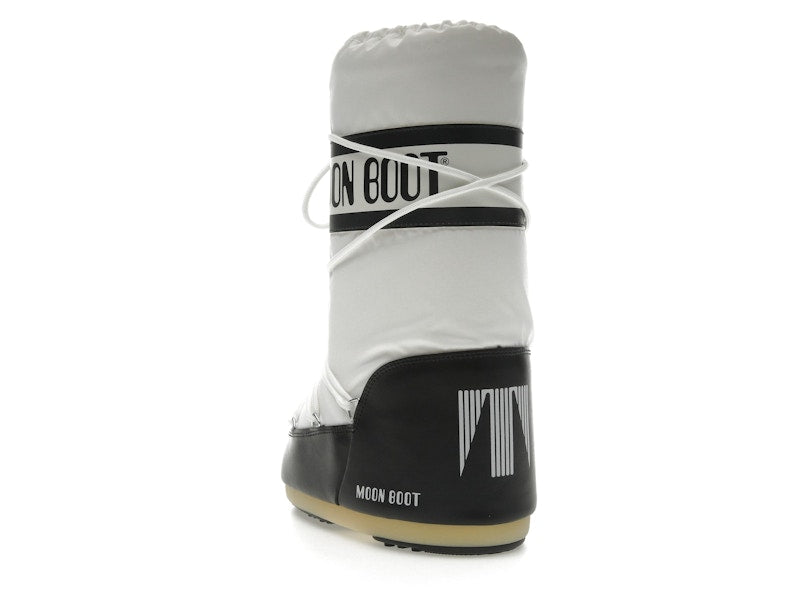 Moon Boot Icon Nylon Boot Black White