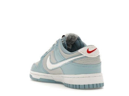 Nike Dunk Low Retro Fleece Swoosh Worn Blue