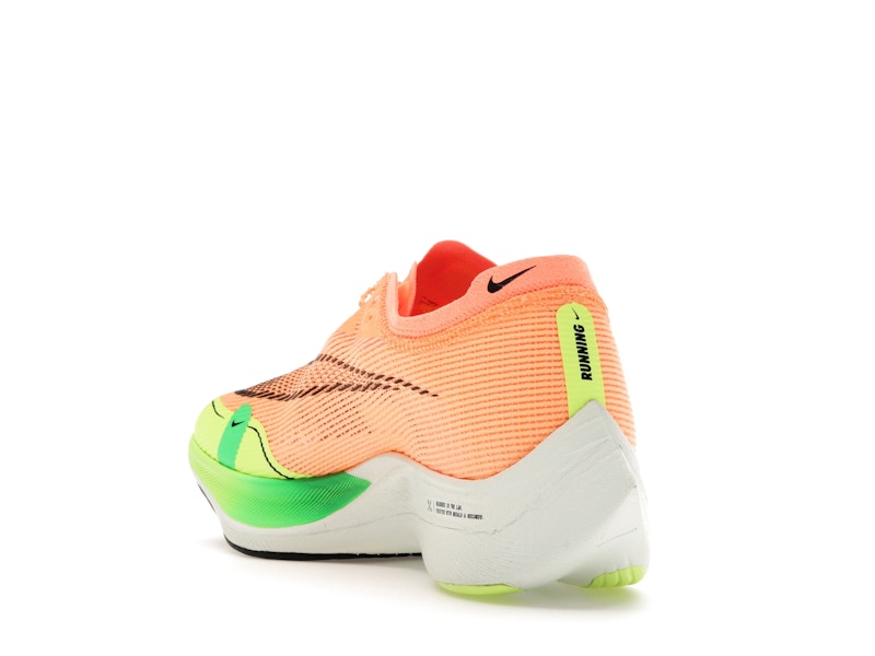 Nike ZoomX Vaporfly Next% 2 Peach Cream Green Shock (Women's)