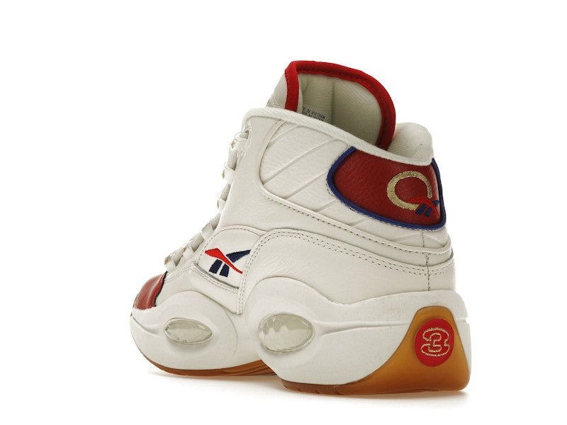 Reebok Question Mid White Red Blue