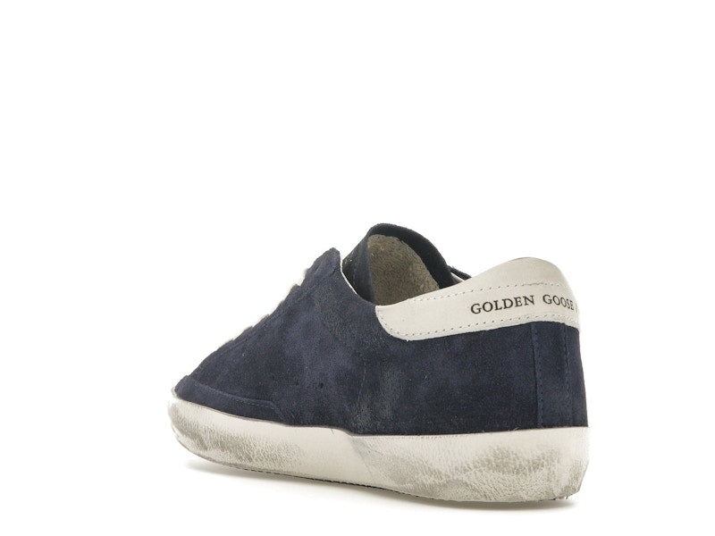 Golden Goose Super-Star Navy Suede White