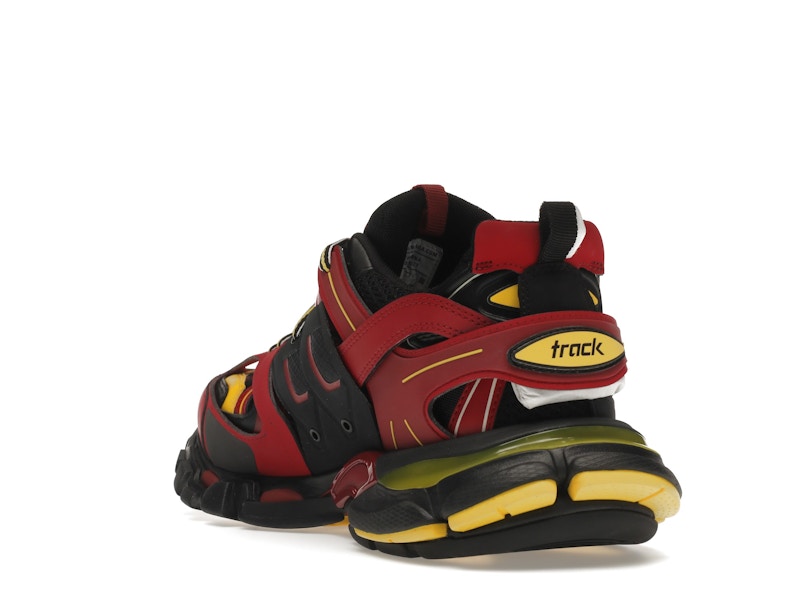 Balenciaga Track Trainers Burgundy Black
