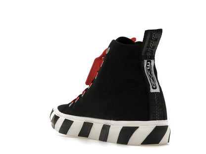 OFF-WHITE Vulcanized Hi Black Red Canvas