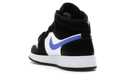 Jordan 1 Mid Black Racer Blue White (GS)