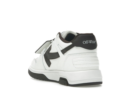 OFF-WHITE Out Of Office OOO Low Tops White Brown