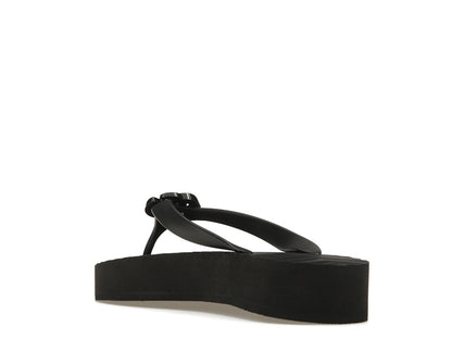Gucci Chevron Thong Sandal Black Rubber