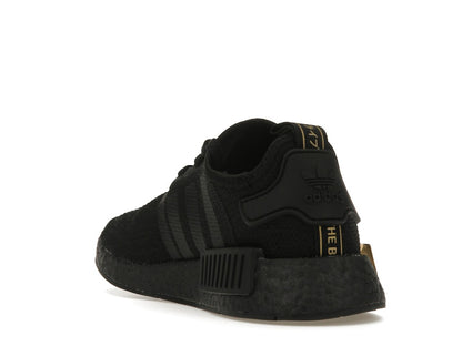 adidas NMD R1 Triple Black Gold Metallic (Women's)