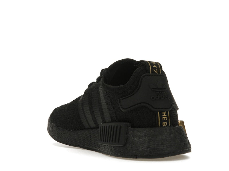 adidas NMD R1 Triple Black Gold Metallic (Women's)