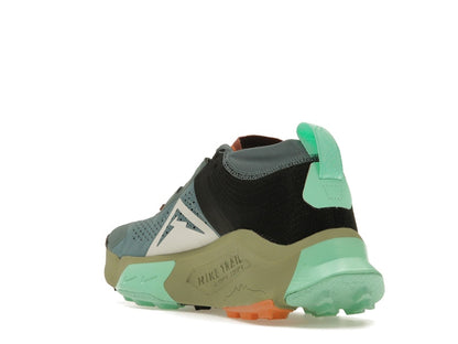 Nike ZoomX Zegama Trail Light Slate Grey Glow Green Bone Black