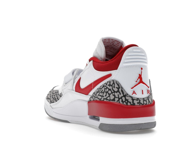 Jordan Legacy 312 Low White Cement Gym Red (Women's)