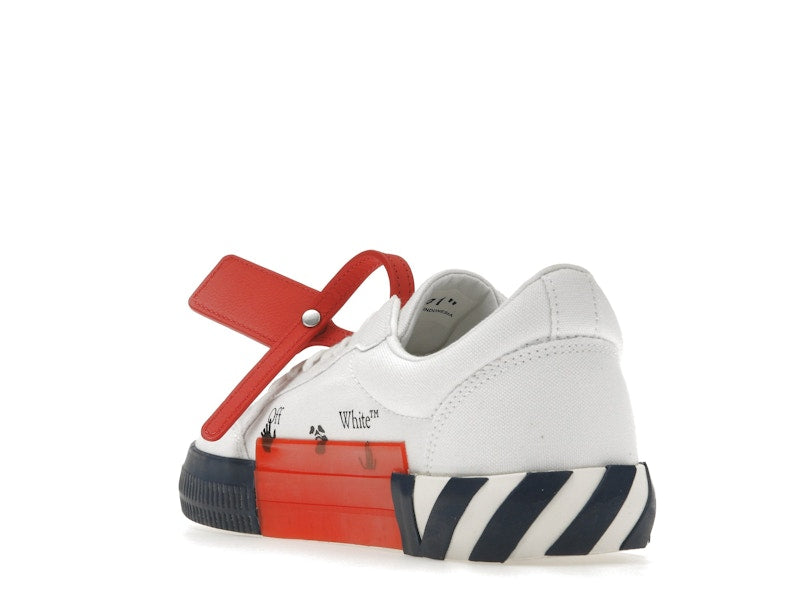 OFF-WHITE Vulcanized Low White Blue Canvas