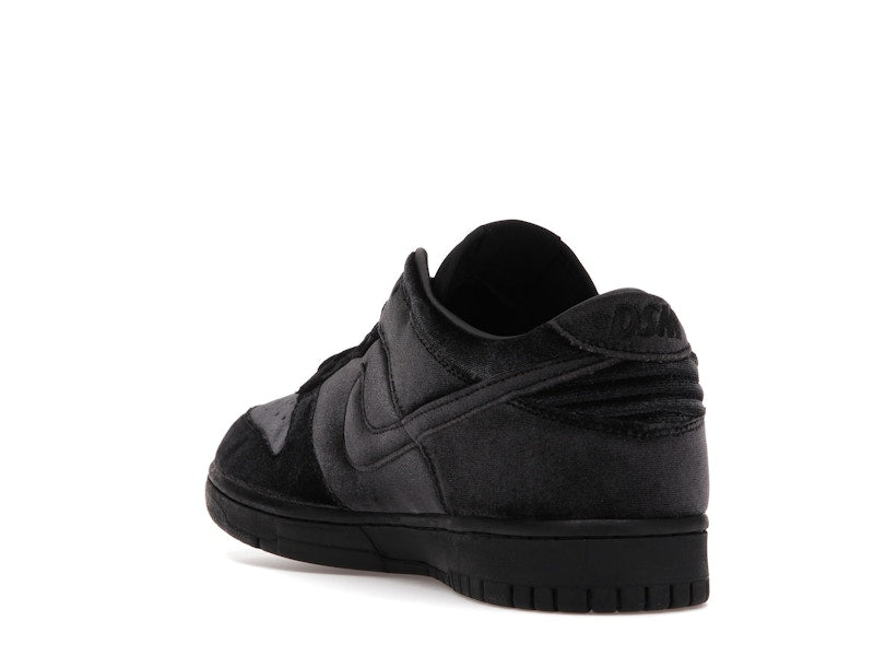 Nike Dunk Low Dover Street Market Triple Black Velvet