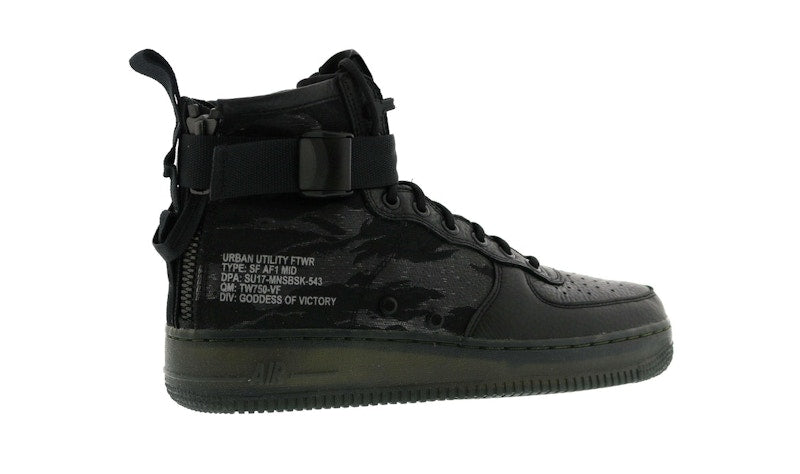 Nike SF Air Force 1 Mid Black Cargo Khaki