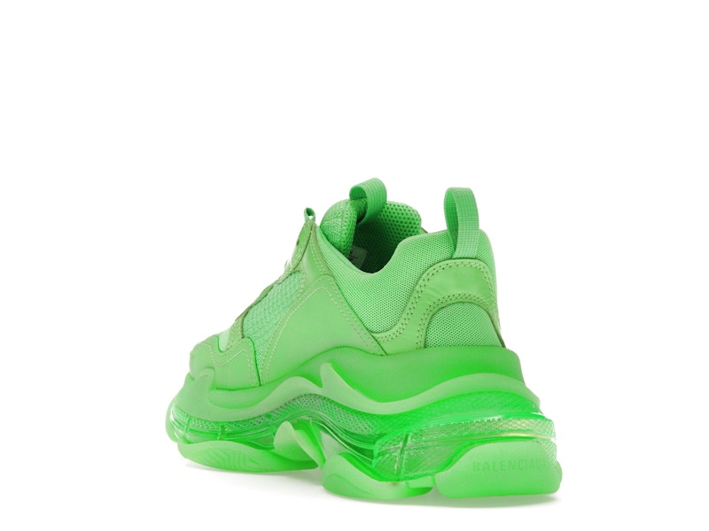 Balenciaga Triple S Soft Neon Green Clear Sole (Women's)