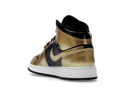 Jordan 1 Mid SE Metallic Gold Black (GS)