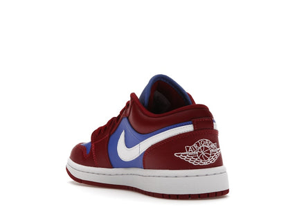 Jordan 1 Low Pomegranate Medium Blue (Women's)
