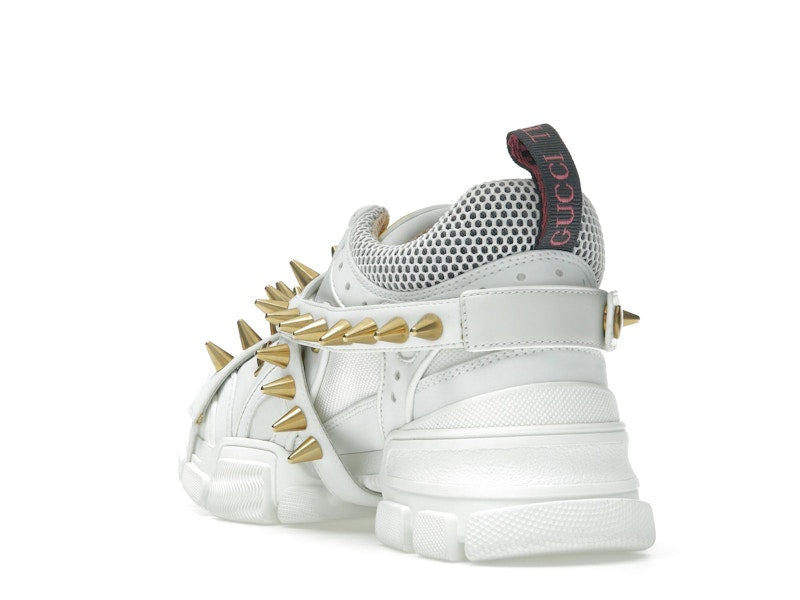 Gucci Flashtrek Chunky Leather Sneakers White Gold (Women's)