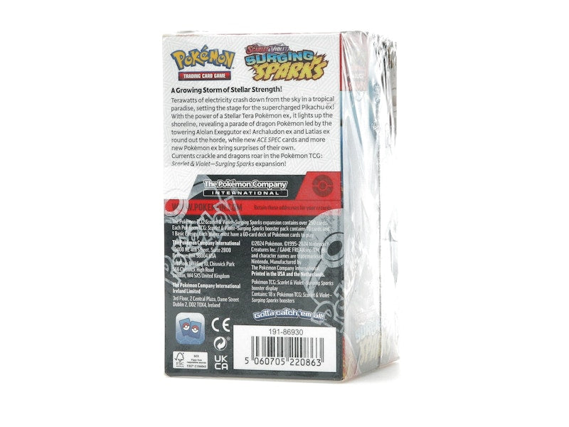 Pokémon Scarlet & Violet Surging Sparks 18 Pack Booster Box