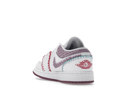 Jordan 1 Low White Light Bordeaux (GS)