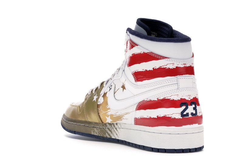 Jordan 1 Retro Dave White Wings For the Future Gold