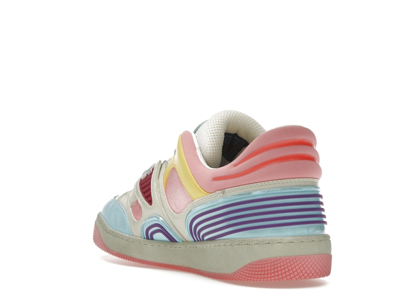 Gucci Basket Low-Top Sneaker Light Blue Demetra Pink (Women's)