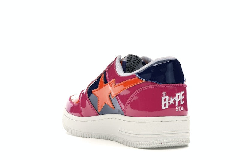 A Bathing Ape Bape Sta Low Color Block Pink Orange Navy
