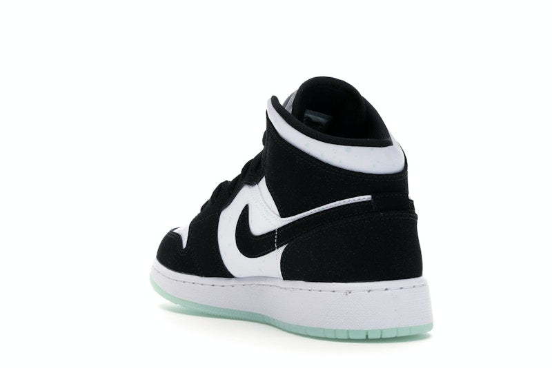 Jordan 1 Mid White Black Teal Tint (GS)
