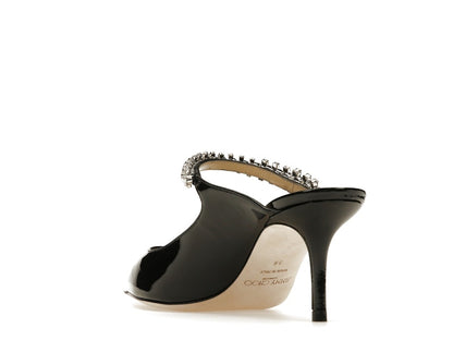 Jimmy Choo Bing 65mm Heeled Mule Black Patent Leather