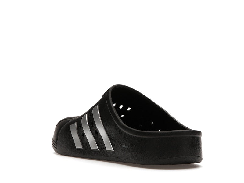 adidas Adilette Clog Black Silver