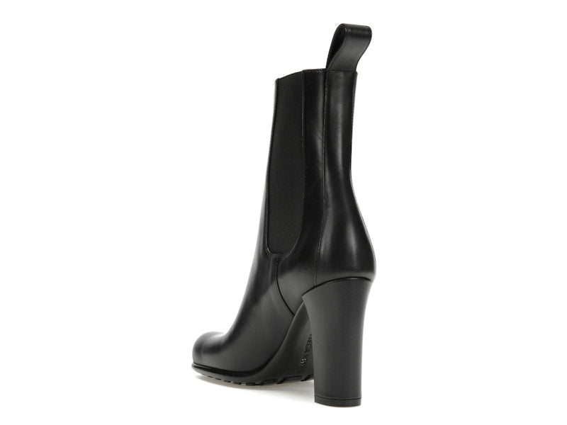 Bottega Veneta Storm Moulded Toe Leather Chelsea Boot Black (Women's)