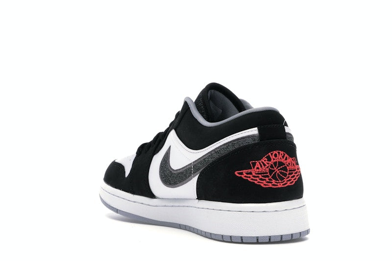 Jordan 1 Low Black White Wolf Grey Infrared 23