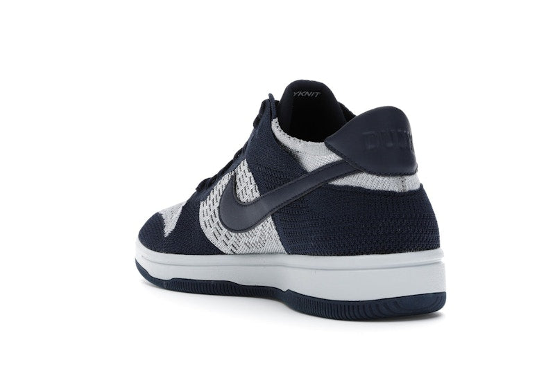 Nike Dunk Low Flyknit College Navy Pure Platinum