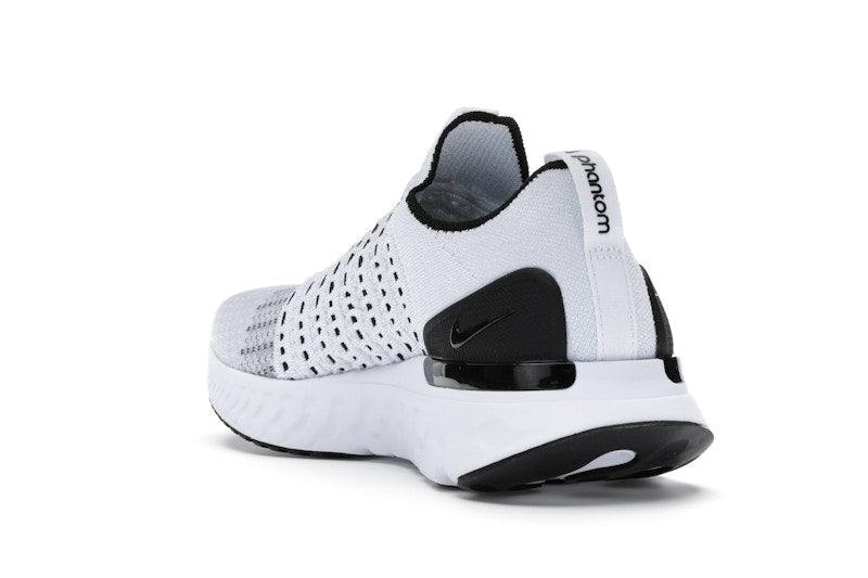 Nike React Phantom Run Flyknit 2 White Black