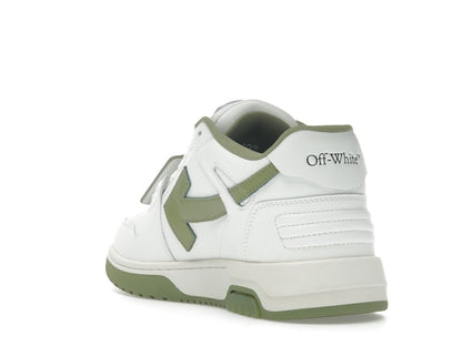 OFF-WHITE Out Of Office OOO Low Tops White Sage