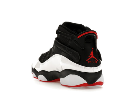 Jordan 6 Rings Black White Varsity Red