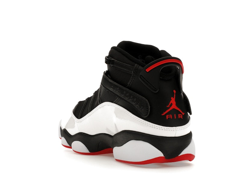 Jordan 6 Rings Black White Varsity Red
