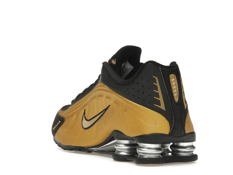 Nike Shox R4 Black Metallic Gold (Women's)